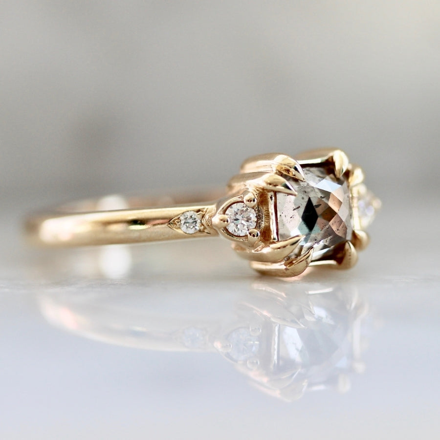 
            Austen Champagne Cushion Rose Cut Diamond Ring