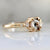 Austen Champagne Cushion Rose Cut Diamond Ring