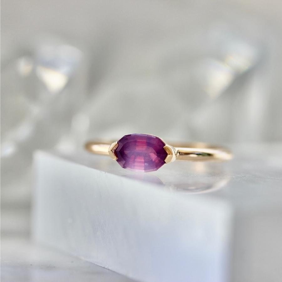 Sasha Geo Marquise Cut Sapphire Ring