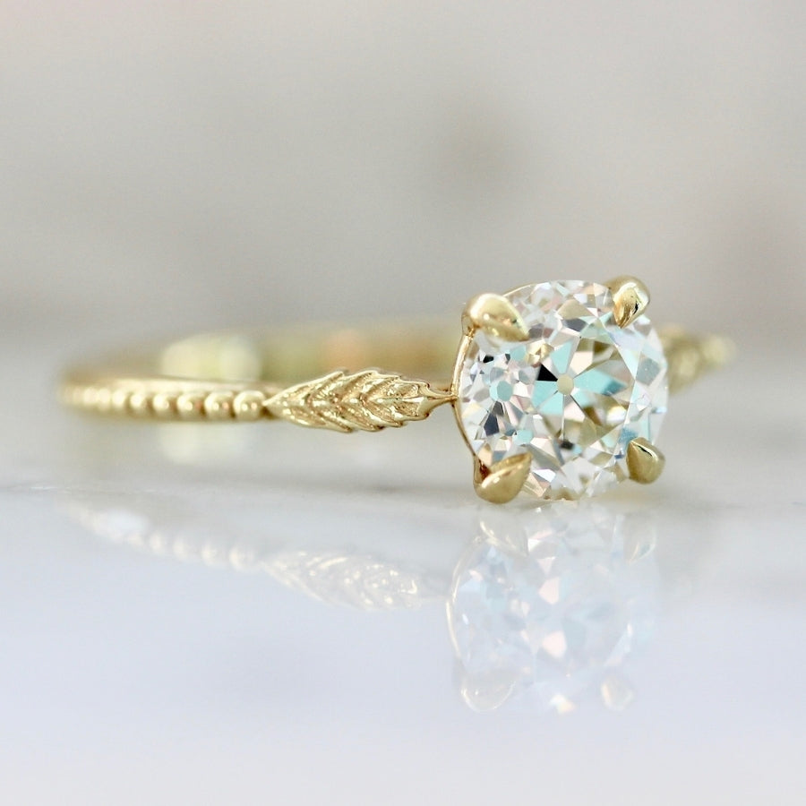 Willowleaf Old European Cut Diamond Ring
