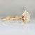 Pirouette Champagne Pear Cut Diamond Ring