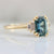 Corazón Green Emerald Cut Sapphire Ring