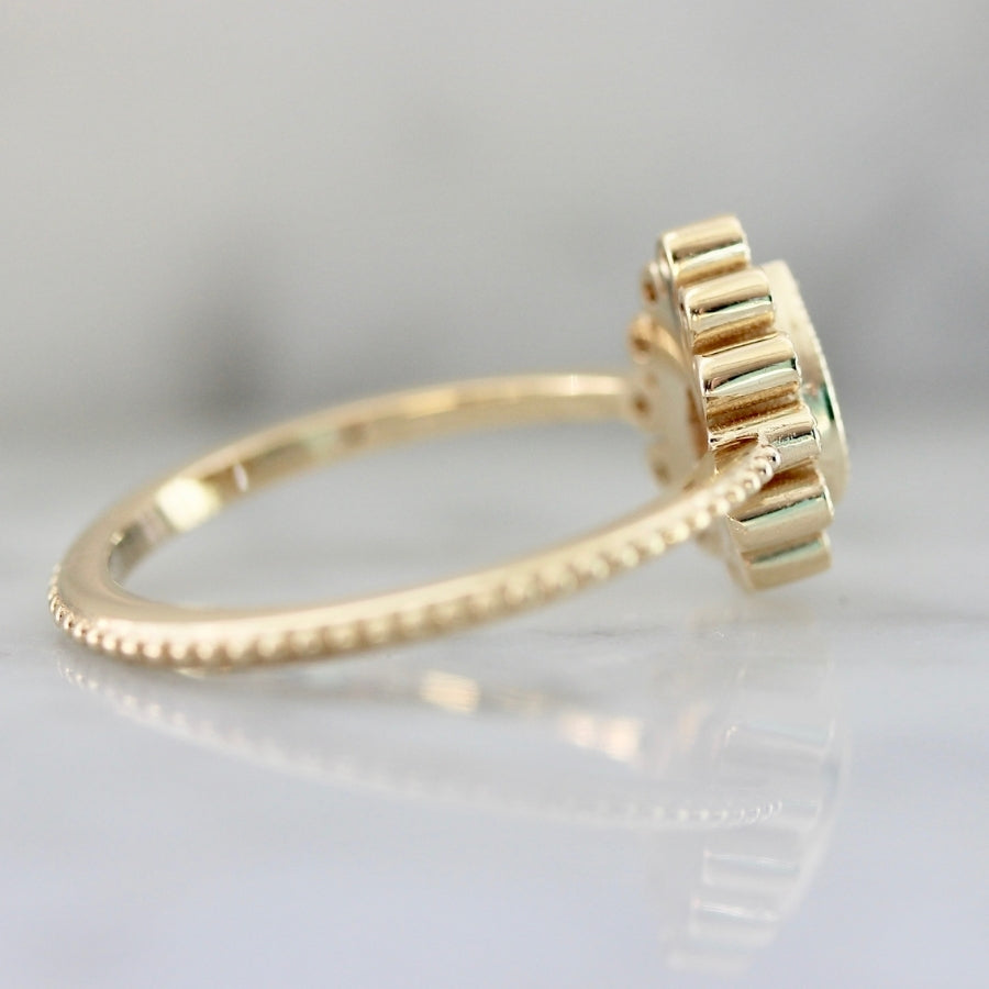 Winslet Lavender Pear Cut Sapphire Ring