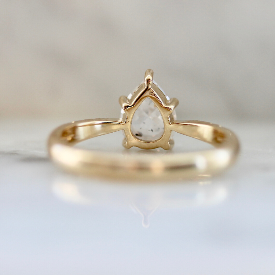 Lumos Icey Pear Cut Diamond Ring