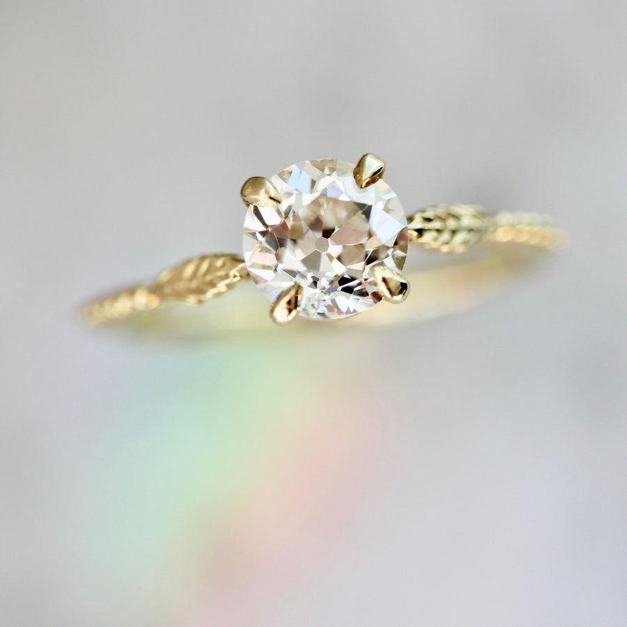 Willowleaf Old European Cut Diamond Ring