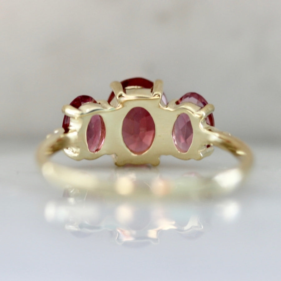 Oval the Moon Pink Tourmaline Ring