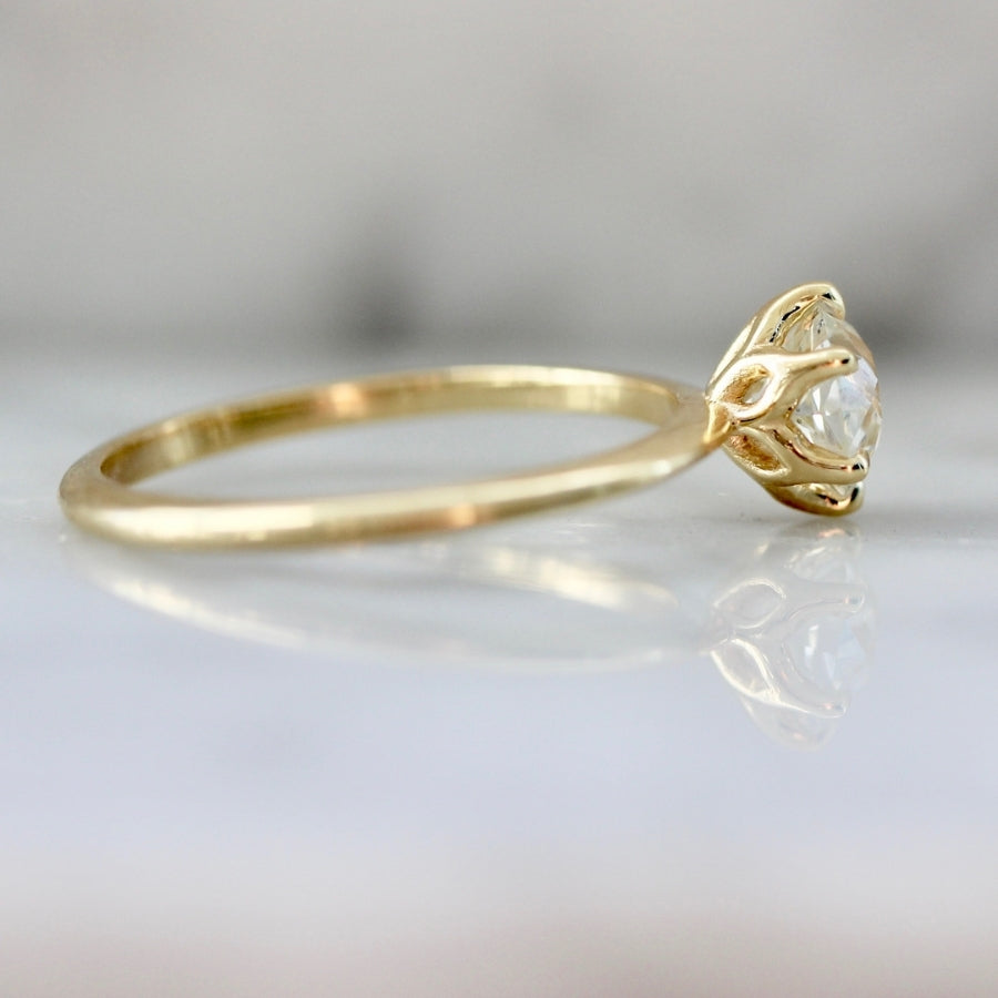 .90 Carat Bella White Old European Cut Diamond Ring