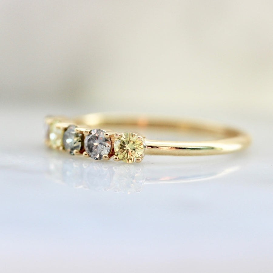 Terra Moon Round Brilliant Cut Diamond Medley Band