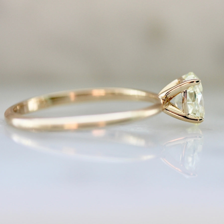 Harvest Moon Yellow Oval Cut Diamond Ring