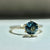 Iria Blue Round Brilliant Cut Sapphire Ring
