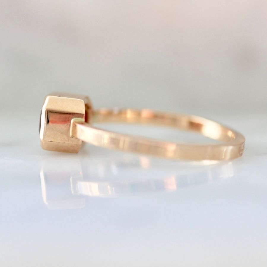 Watermelon Crush Emerald Cut Tourmaline Ring