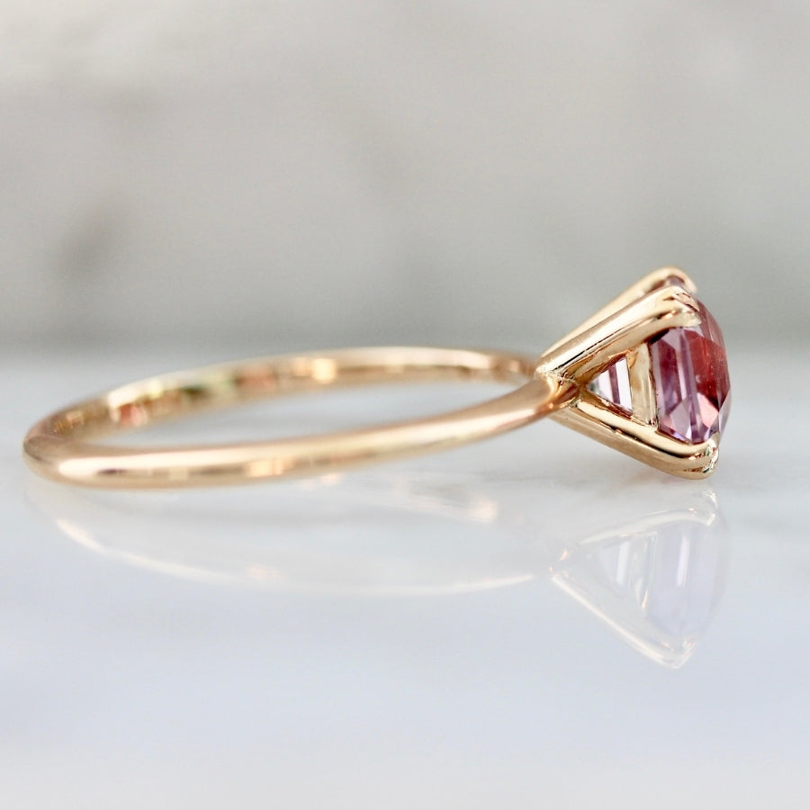 
            Hey Sugar Pink Square Emerald Cut Spinel Ring