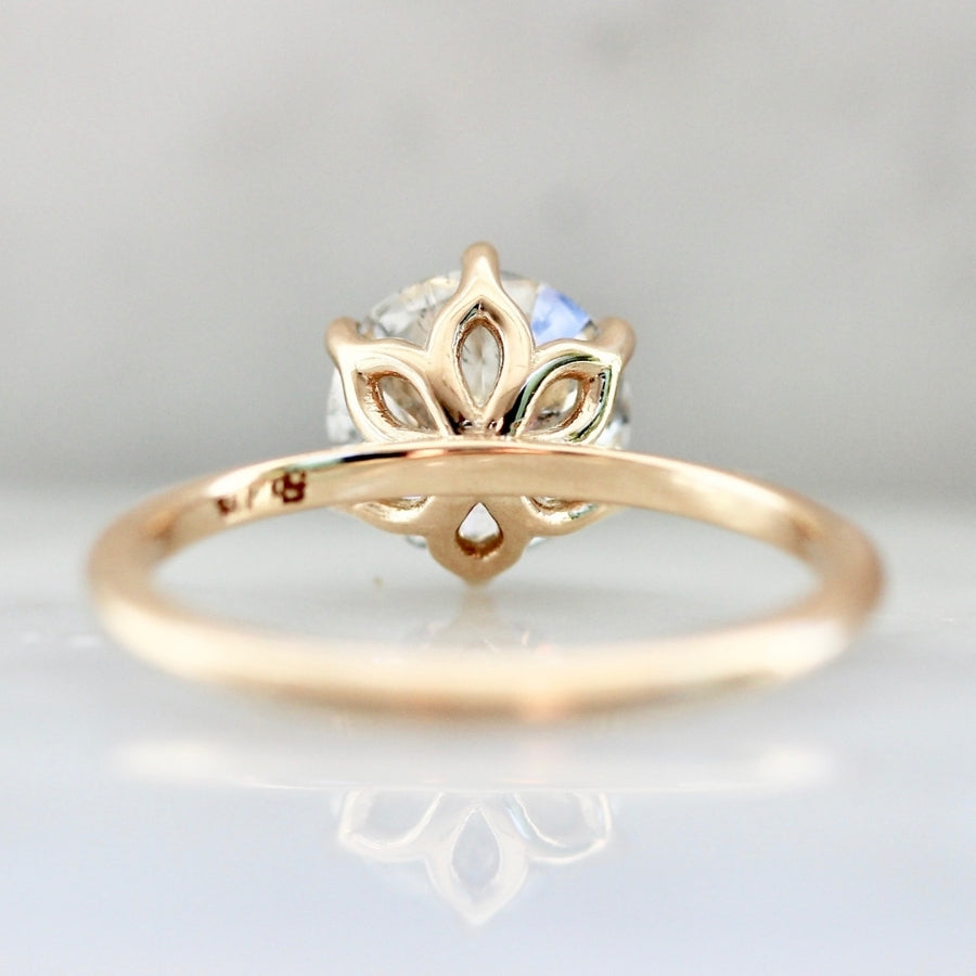 1.81 Carat Bella Salt & Pepper Round Brilliant Cut Diamond Ring