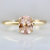 Haven Pale Pink Oval Cut Morganite Ring