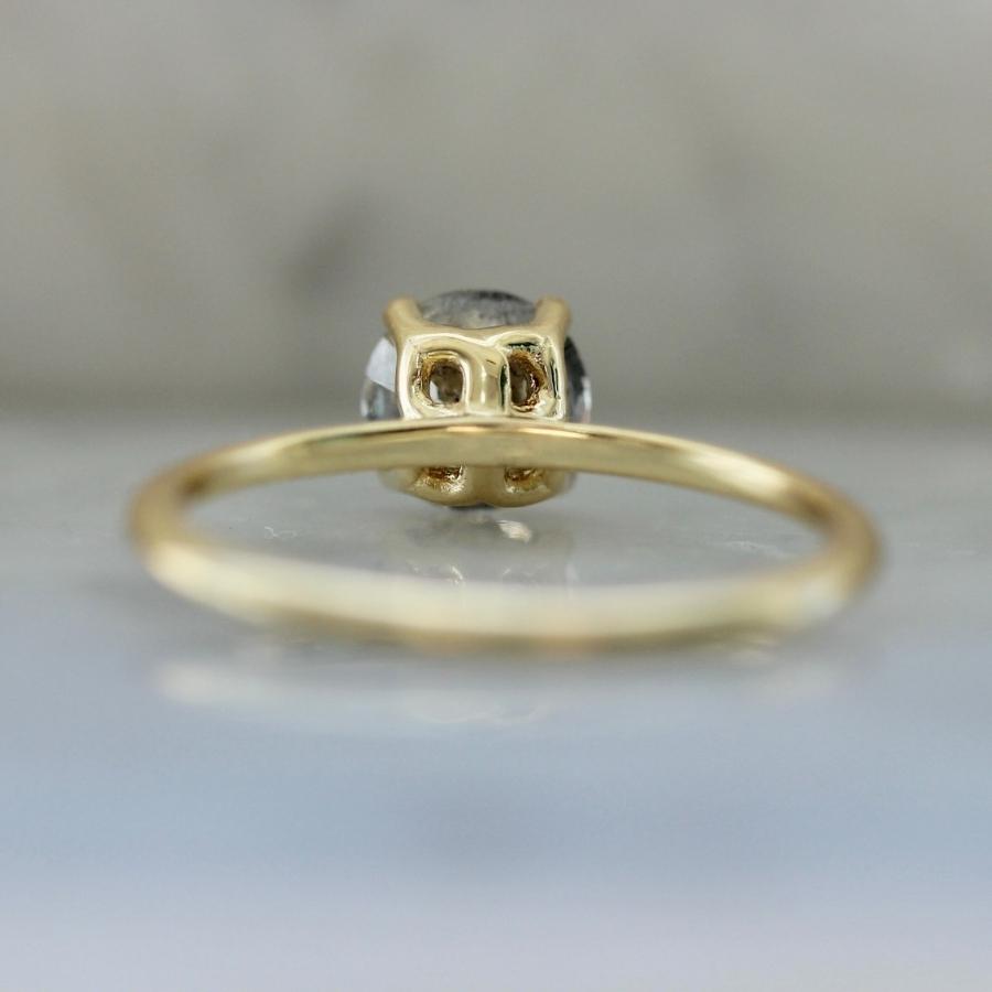 1.02 Carat Bella Salt & Pepper Round Brilliant Cut Diamond Ring