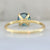 1.21 Carat Stella Round Brilliant Cut Montana Sapphire Ring