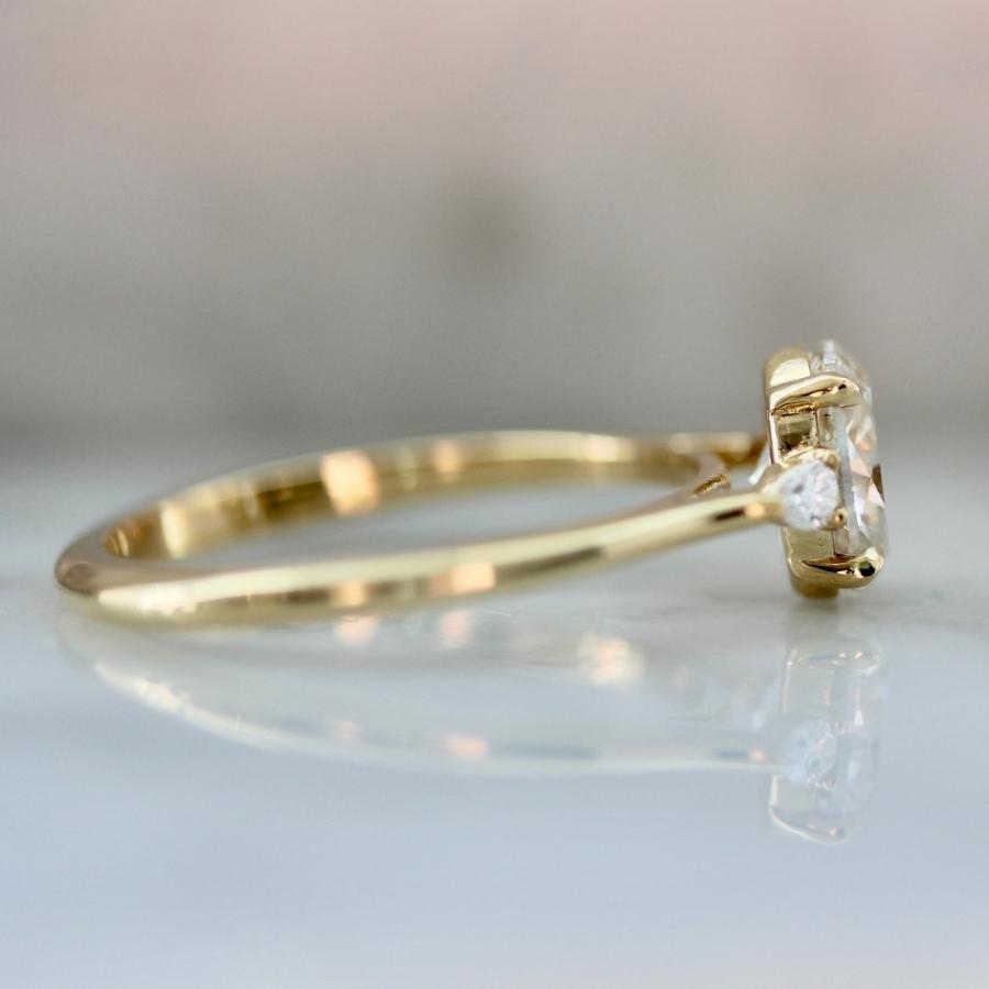 Lourdes Champagne Oval Cut Diamond Ring