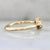Vega White Lozenge Rose Cut Diamond Ring in Yellow Gold