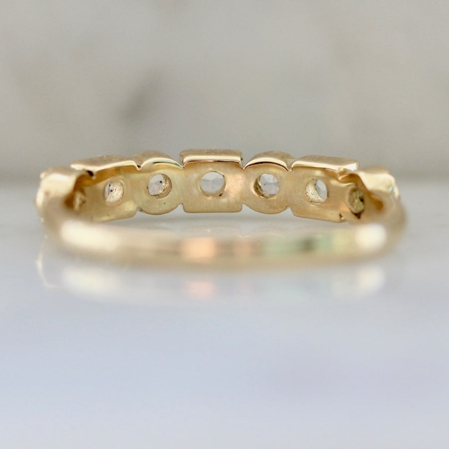 Bellisima Round Brilliant Cut Moonstone Band