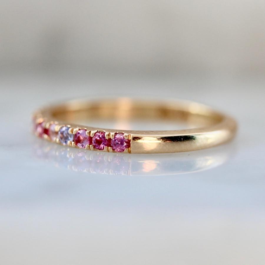 Funfetti Round Brilliant Cut Gemstone Medley Band