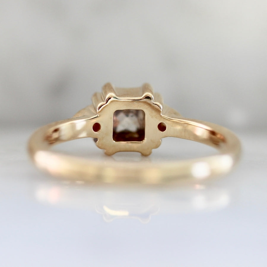 Austen Champagne Cushion Rose Cut Diamond Ring