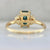 Corazón Green Emerald Cut Sapphire Ring