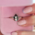 Mira Pear Rose Cut Grey Diamond Ring