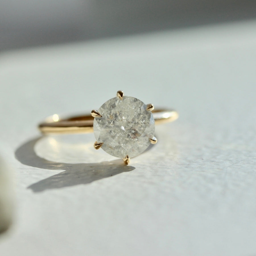 Chantilly 2.17 Carat Icey Round Brilliant Cut Diamond Ring