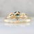 Blue Velvet Bi-Color Sapphire & Old European Cut Diamond Ring