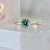 .93 Carat Stella Round Brilliant Cut Montana Sapphire Ring