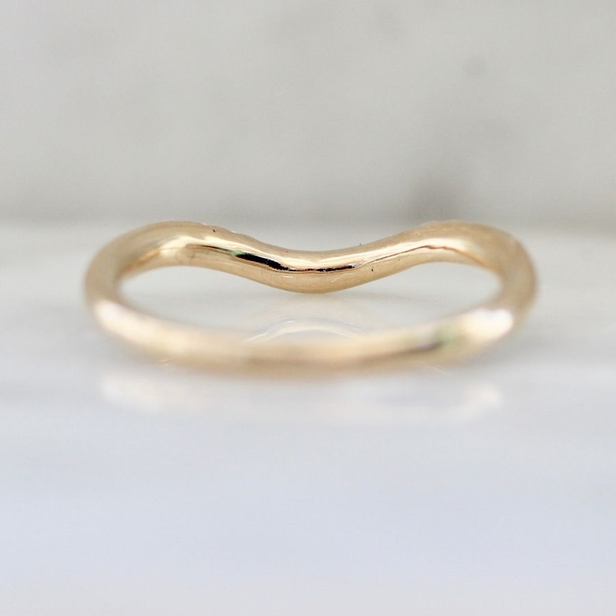 Sweet Escape Contoured Diamond Wedding Band