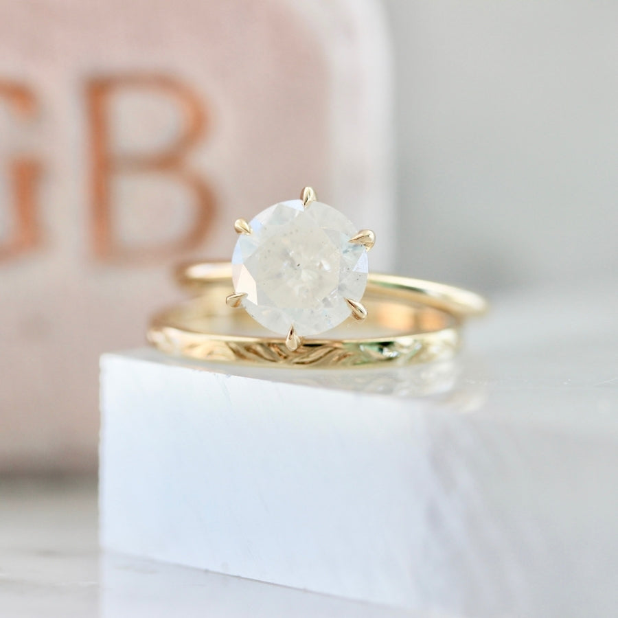 Vena Amoris 2.02 Carat Icy Round Brilliant Cut Diamond Ring