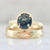 Seven Seas Blue-Green Oval Cut Sapphire Ring