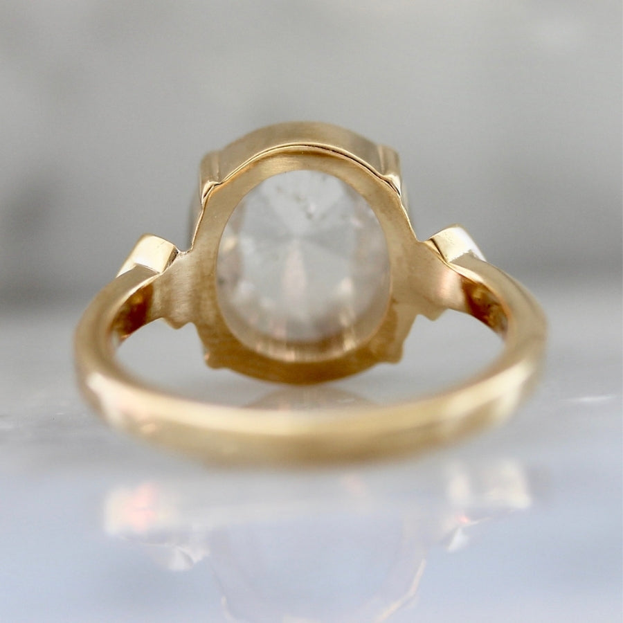 
            Reverie Icey Oval Rose Cut Diamond Ring