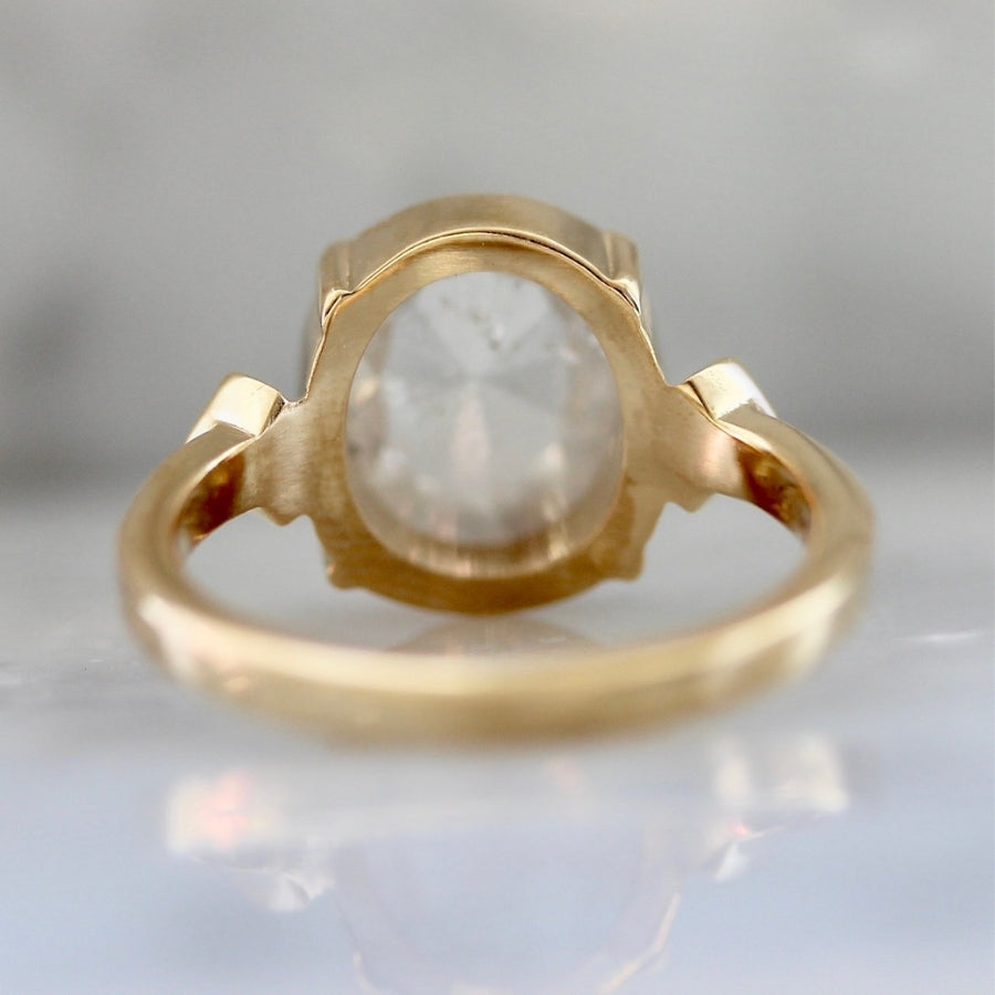 Reverie Icey Oval Rose Cut Diamond Ring