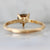 Moet Champagne Brown Heart Cut Diamond Ring in Peach Gold
