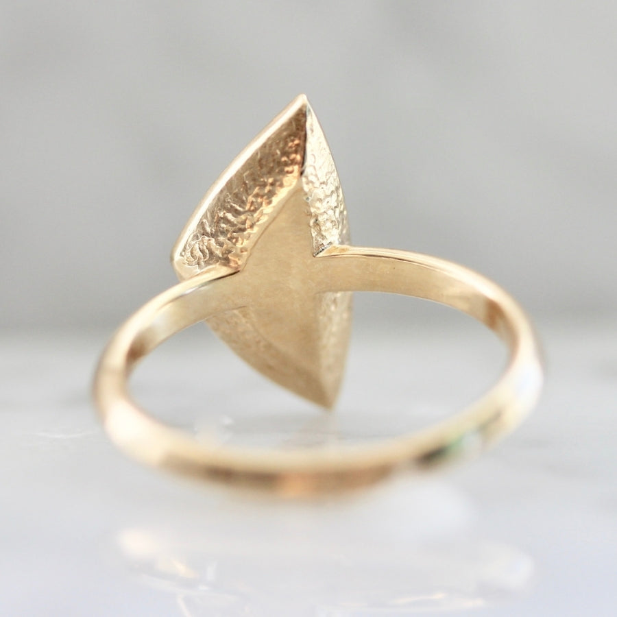 Beta Salt & Pepper Triangle Rose Cut Diamond Ring