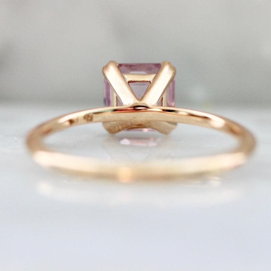 Hey Sugar Pink Square Emerald Cut Spinel Ring