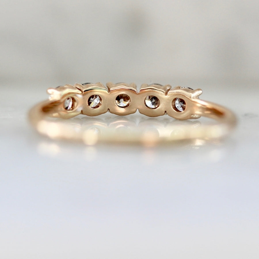 River Styx Salt & Pepper Round Brilliant Cut Diamond Band