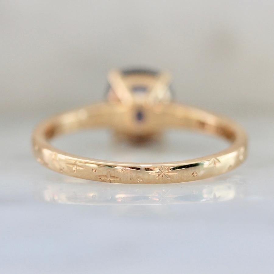 Star Born Luxe Salt & Pepper Round Brilliant Cut Diamond Ring