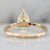 Stella Pear Cut Diamond Ring in Peach Gold