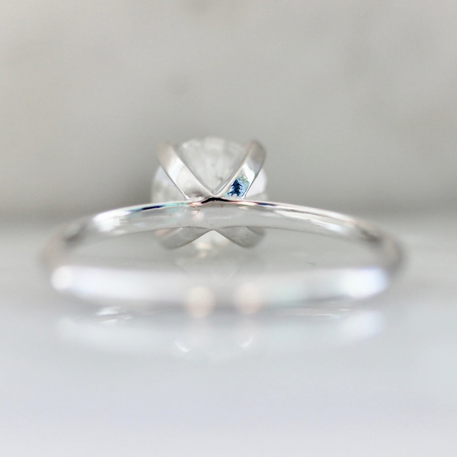 1.02 Carat Stella Salt & Pepper Round Brilliant Cut Diamond Ring