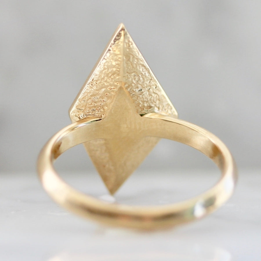 Gamma Rustic Grey Kite Rose Cut Diamond Ring