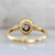 Janine Oval Rose Cut Salt & Pepper Diamond Ring