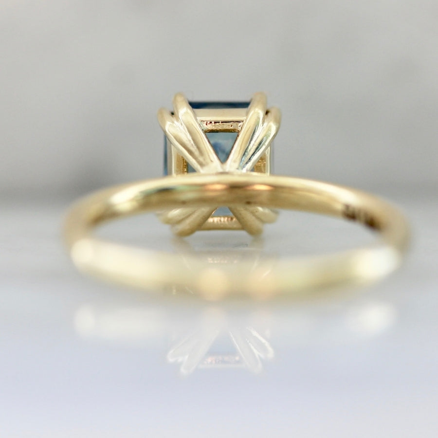 
            Baja Babe Light Teal Radiant Cut Sapphire Ring