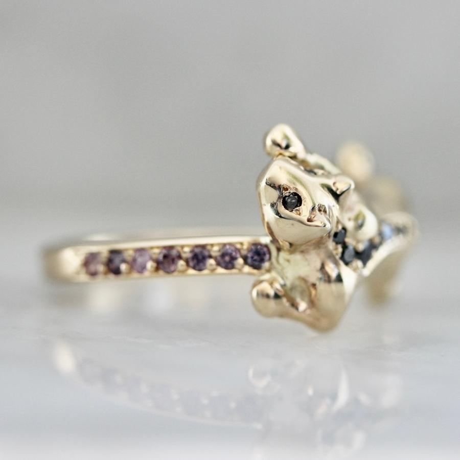 Hear Me Roar Carved Panther Ring