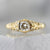 Bellis Cushion Cut Diamond Ring in Yellow Gold