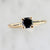 Blythe Cushion Cut Black Diamond Ring