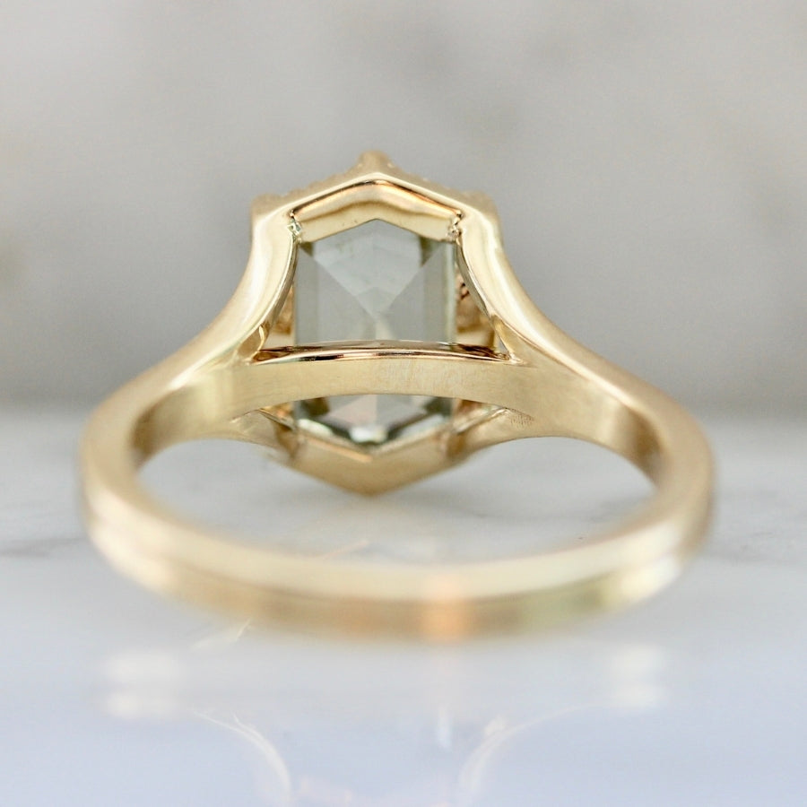
            Mint To Be Hexagon Cut Sapphire Ring