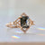 Euphoria Salt & Pepper Emerald Rose Cut Diamond Ring